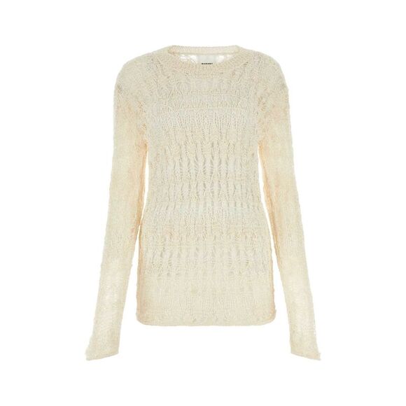 Isabel Marant Women Ivory Cotton Blend Cooper Sweater